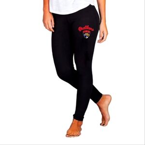 Florida Panthers Concepts Sport Women's Fraction Leggings/SZ Sm- Black/NHL- NWT